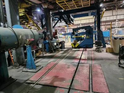 52” x .100” x 35,000 Lb. Stamco Double-Loop Slitting Line