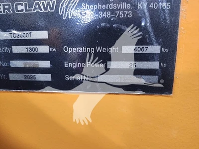 USED 2025 TIGER CLAW TC3000T