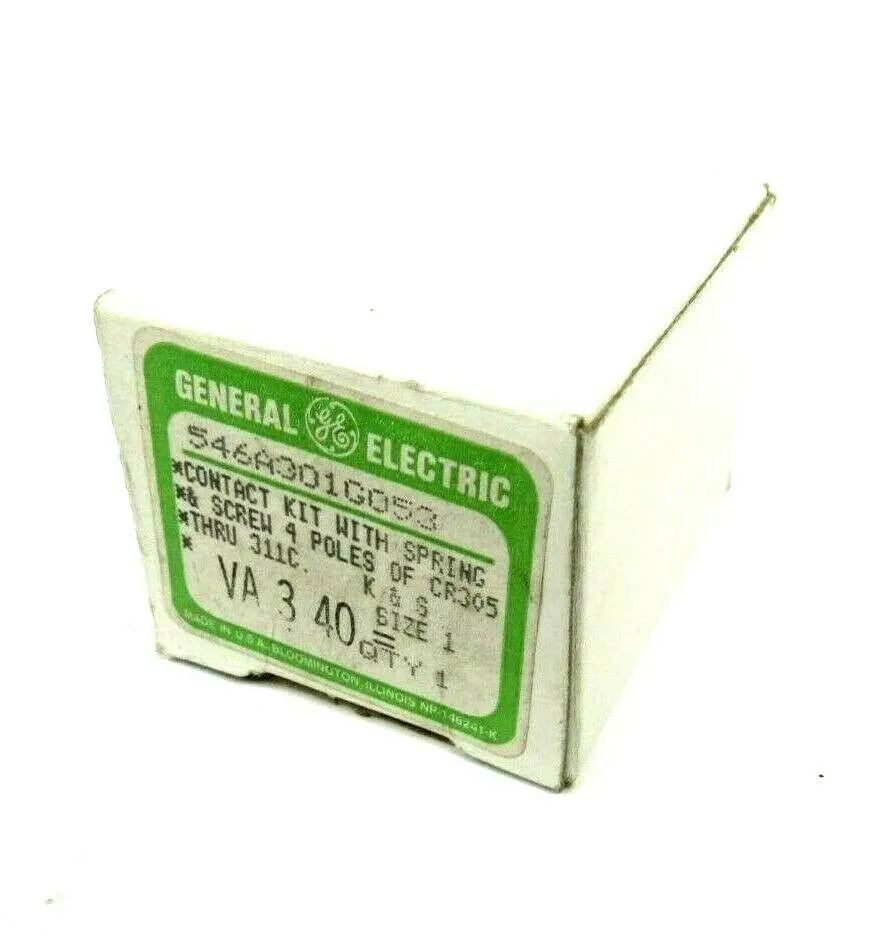 NEW GENERAL ELECTRIC 546A301G053 CONTACT KIT 4 POLE SIZE 1