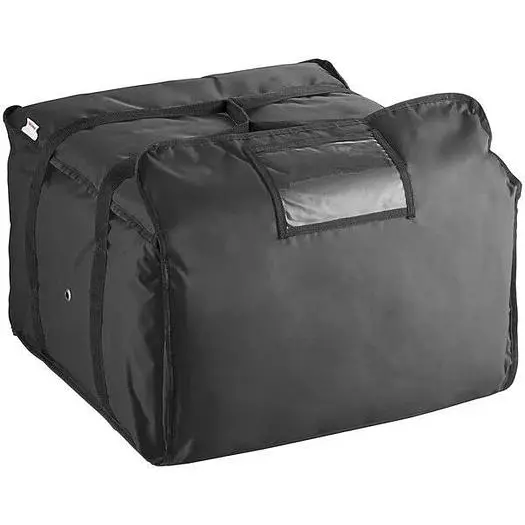 Insulated Pizza Delivery Bag, Soft-Sided Heavy-Duty Nylon, 20" x 20" x 12" - Holds Up To (6) 16", (5) 18", or (4) 20"