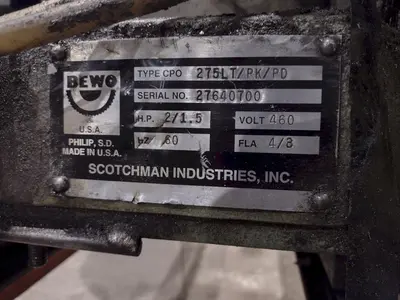 USED BEWO SCOTCHMAN CPO275LT/PK/PD