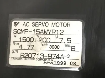 USED YASKAWA SGMP-15AWYR12