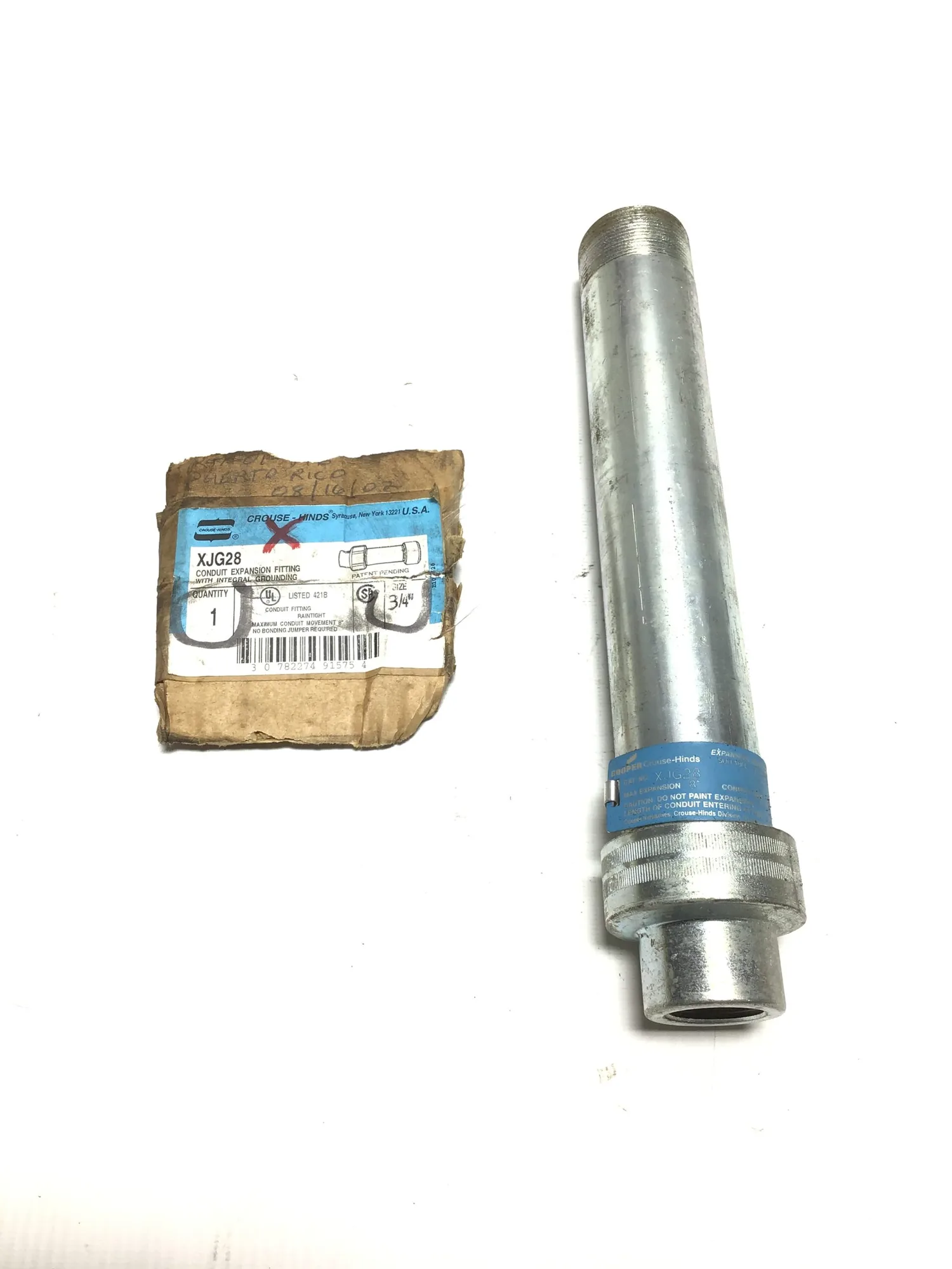 CROUSE-HINDS XJG28  3/4″ Conduit Expansion Fitting