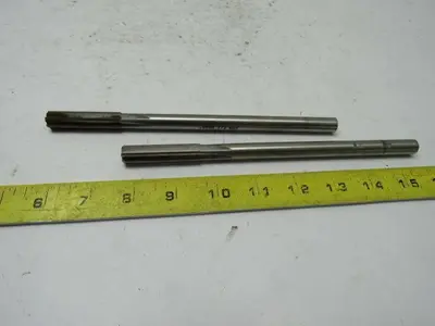 Tri-Angle 773.4980 Straight 6 Flute Chucking Reamer .4980" 8" OAL Lot of 2