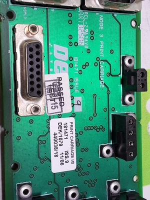 DEK 181471 PRINT CARRIAGE I/O CIRCUIT BOARD