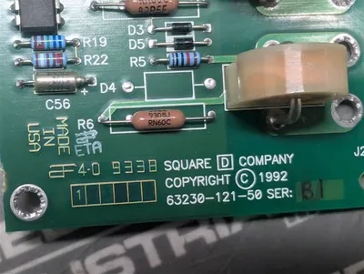Square D 63230-121-50 PowerLogic Power Meter Base Board Series B1 Used