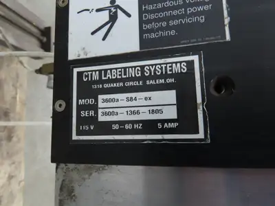 CTM 3600A-S84-EX High Speed Label Applicator SATO Thermal Printer Slide Stand
