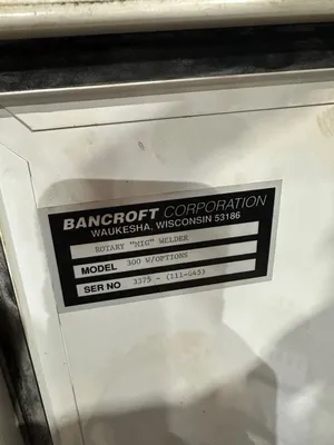 USED BANCROFT WELD-A-ROUND 300