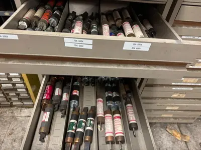 VIDMAR STYLE MICROFORM FILE CABINET 10 DRAWER (NO CONTENTS)