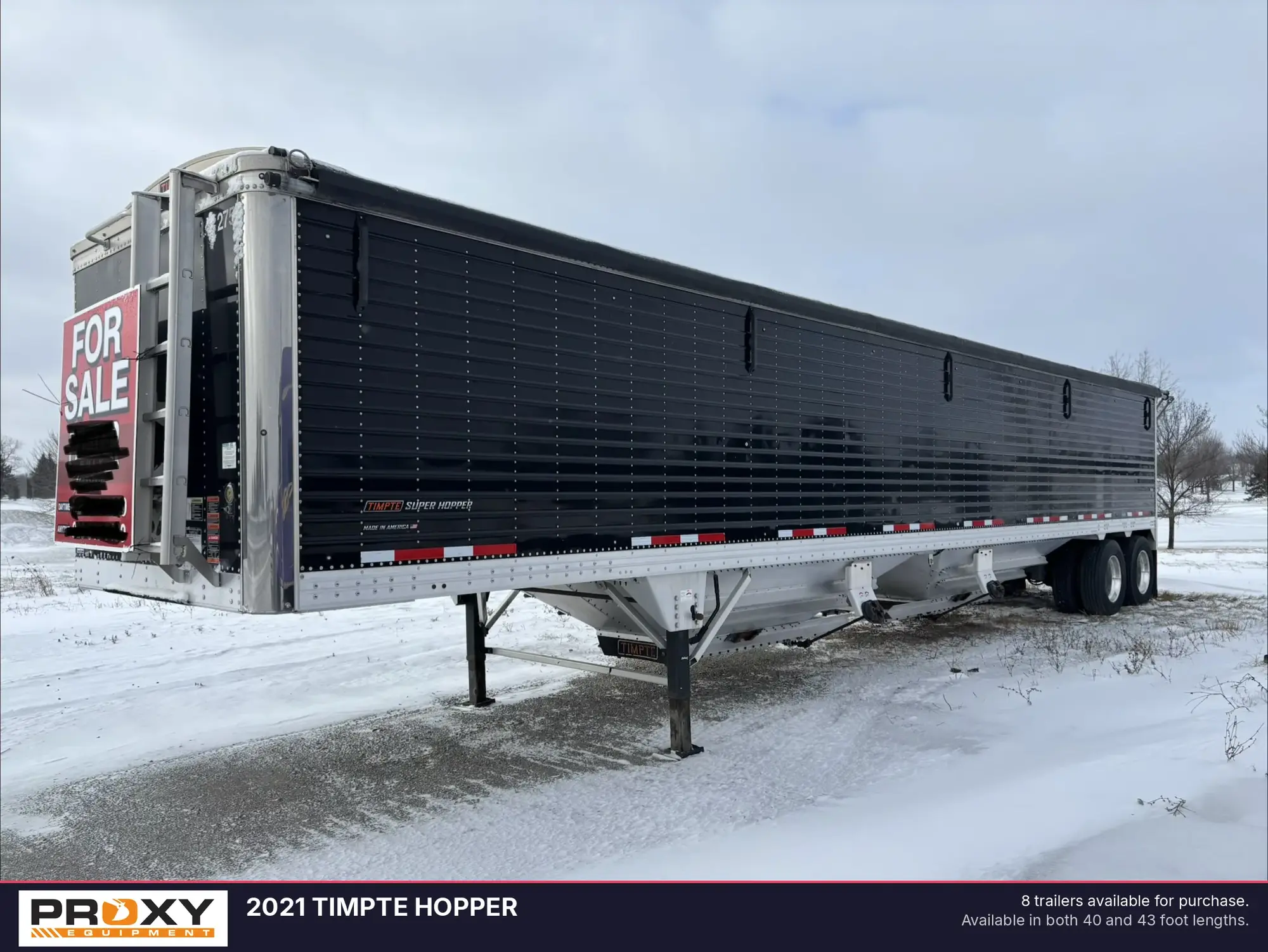 Used 2021 TIMPTE HOPPER Grain Hopper Trailers Wisconsin US | Proxy Equipment #1385345