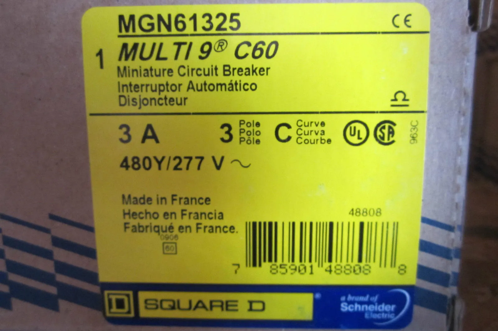 NEW SQUARE D MGN61325 CIRCUIT BREAKER