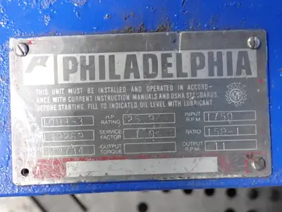 Philadelphia 25.9 Hp Gearbox
