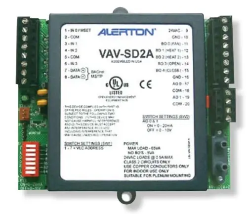 Alerton Ibex Honeywell VAV-SD2A BACnet-Compliant Field Controller [New]
