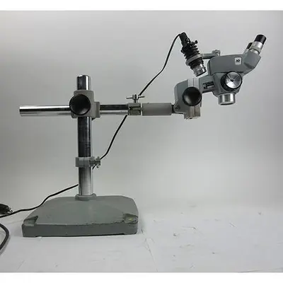 American Optical Binocular Microscope Cycloptic 56 Microscope Series w/ 651 Transformer Illuminator AO