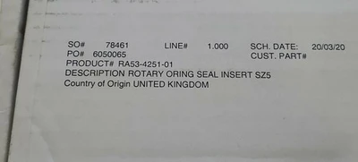 NEW Wright Flow Technologies RA53-4251-01