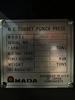 USED AMADA PEGA 367