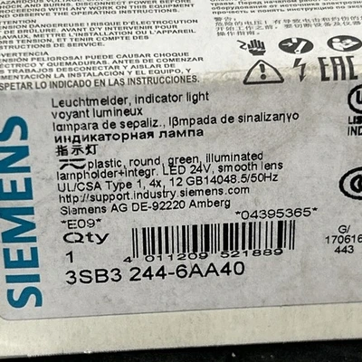 NEW Siemens 3SB3 244-6AA40