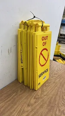 Assorted Set of 7 Folding Safety Floor Signs