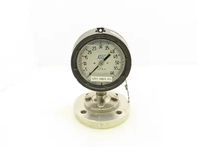 Wika Xsel 23X.34 4.5 Pressure Gauge 4-1/2" Dial 0-60Psi w/6" Flanged Diaphragm