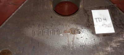 LOT OF 2  HEAVY DUTY  5 HOLE  TRIANGULAR JOINING PLATES LIFTPL-05- LIFTPL-08