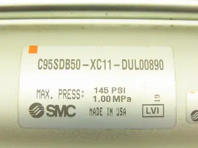 SMC C95SDB50-XC11-DUL00890 Pneumatic Air Cylinder 50mm Bore 250mm Stroke 2-Stage
