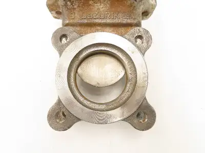 DeZurik Fig. 825 3" Stainless Knife Gate Valve Lug Style Rising Stem Rubber Seat