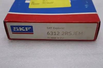 SKF Explorer 6312 2RSJEM Bearing - NEW IN BOX - STOCK 5599CC