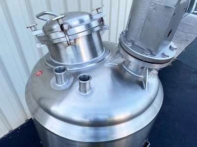 Cherry-Burrell 130 Gallon Jacketed Processor Tank