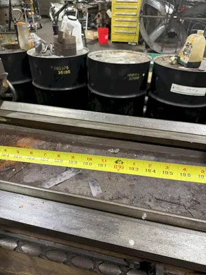 40/104" X 192/312" AXELSON SLIDING GAP ENGINE LATHE. STOCK #0888825