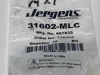 New | in-Stock Jergens 31602-MLC Misc Fasteners Michigan US | Maverick Industrial Sales #1399868