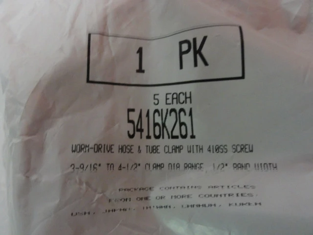 NEW MCMASTER-CARR 5416K261