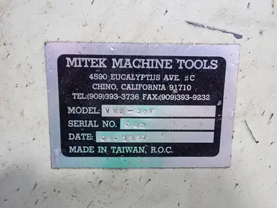 Used 1997 MITEK MACHINE TOOLS VMB30F Vertical Mills Ohio US | HGR 24 #1186239
