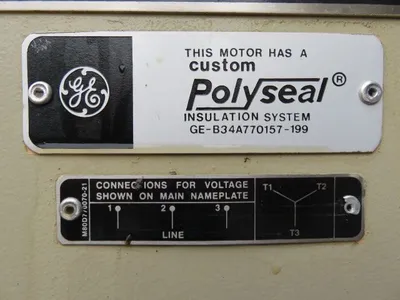 1000 hp General Electric Induction  AC Motor