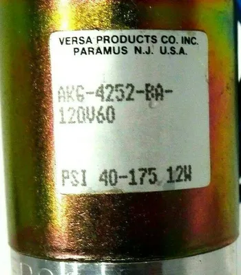 NEW VERSA VALVES AKG-4252-BA-120V60 SOLENOID VALVE AKG4252BA120V60