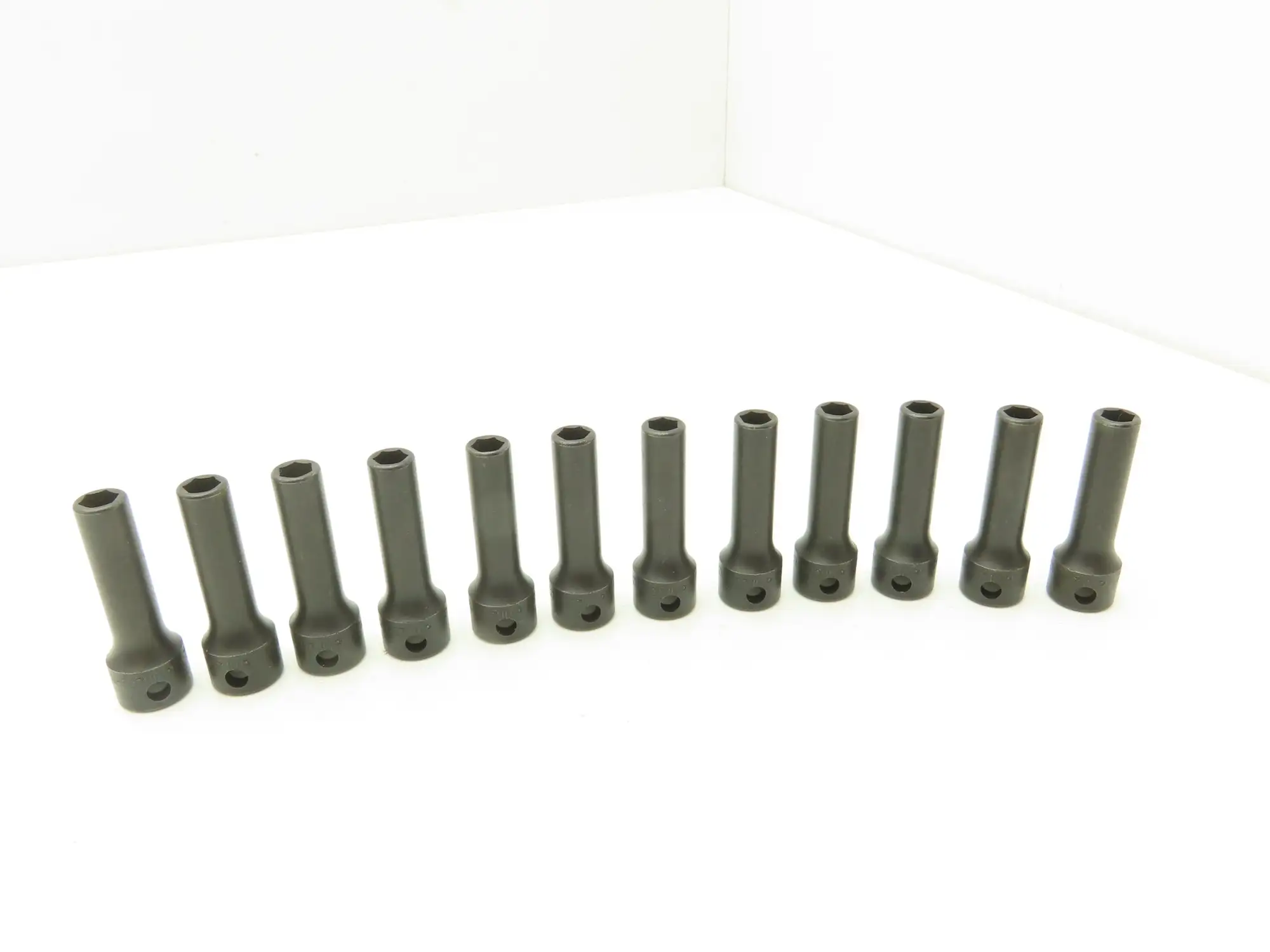 Williams 12M-607 IMP 3/8" Drive 7MM 6 Point Impact Socket Deep 2-1/8"L Lot of 12