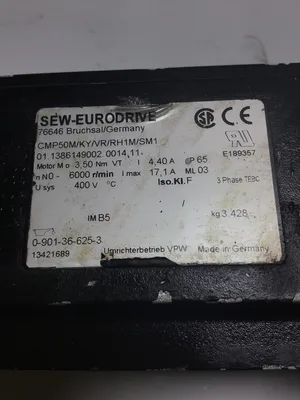 Sew-Eurodrive CMP50M/KY/VR/RH1M/SM1 Servo Motor 3 Phase