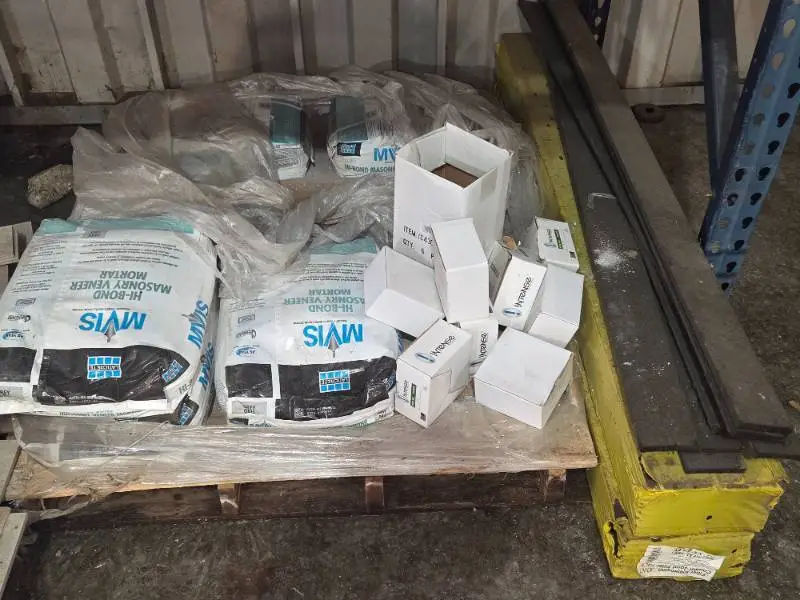 Pallet of Mortor and Expansion Joint filler
