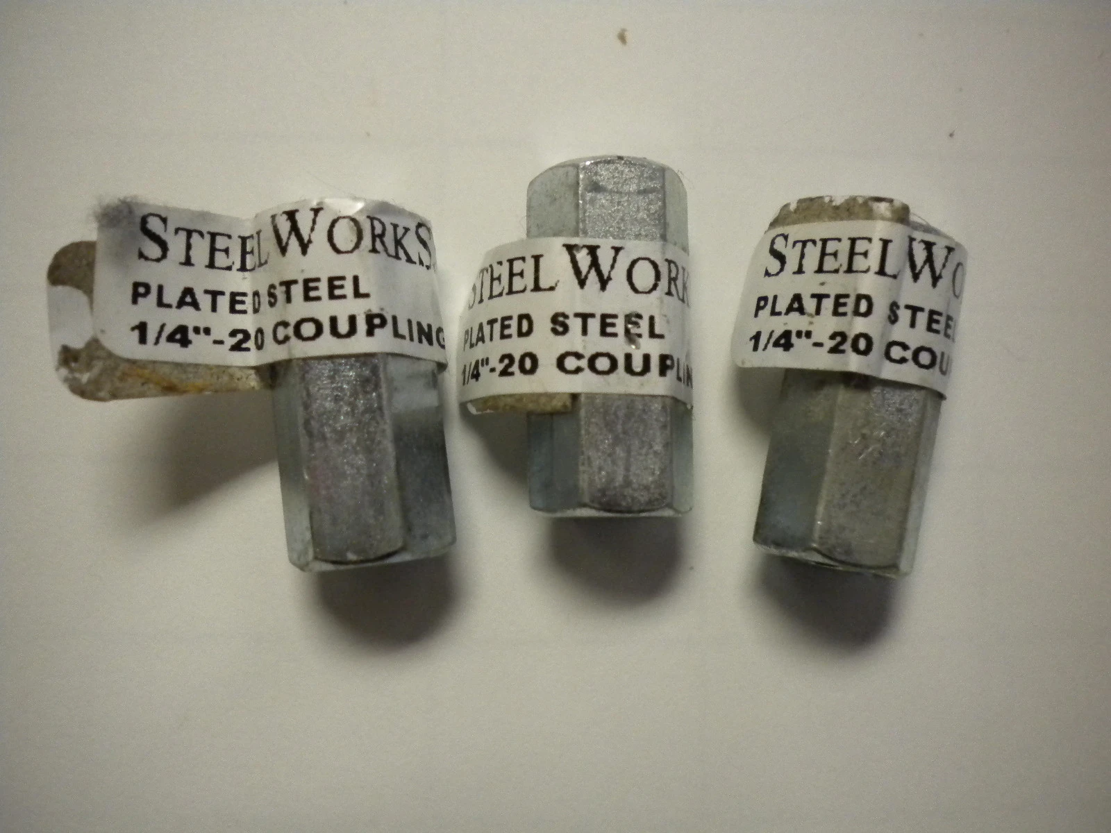USED STEEL WORKS PLATED STEEL - COUPLING NUTS