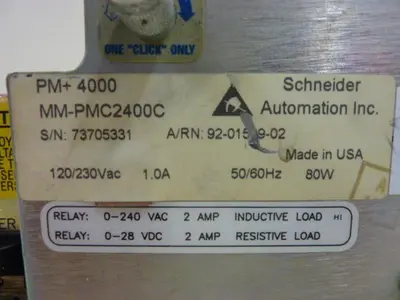 USED SCHNEIDER AUTOMATION INC MM-PMC2400C