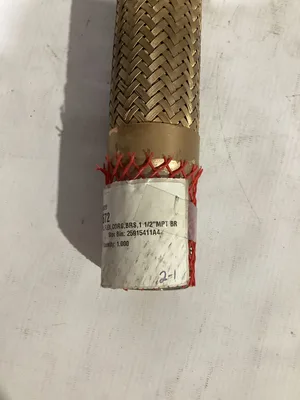 1-1/2” MPT  x 15”  Brass / Stainless Flexible Hose
