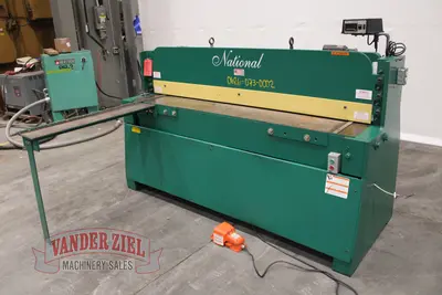 Used NATIONAL NH7225 Power Squaring Shears (Inch) Michigan US | Vander Ziel Machinery Sales #1302661
