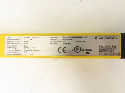 Schmersal SLC440COM-ER-0890-14 Safety Light Curtain Transmitter & Receiver Set