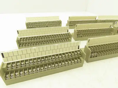 Toyogiken PCN7-4F40 Interface Terminal Block 40-Pin 24V 0.5A DIN Rail Lot of 9