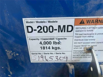 Used ULINE D-200-MD Hoppers California US | MachineryMax #1321461