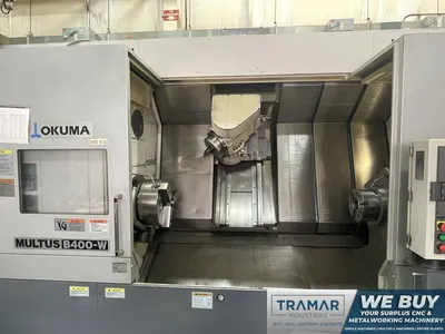 Used 2008 OKUMA MULTUS B400W 5-Axis or More CNC Lathes Michigan US | Tramar Industries #419498