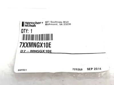New | in-Stock Sprecher+Schuh Pilot Light Assembly Kit D7 MN3GX10E D7-X10E, D7-N3G Industrial Controls Michigan US | Maverick Industrial Sales #1401202