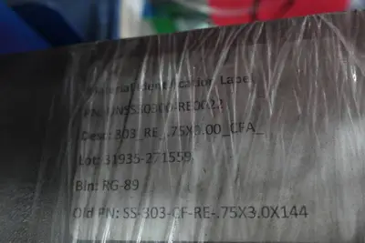 303 Stainless Rectangle Stock - .75" x 3"