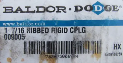 NEW BALDOR DODGE 009005 RIGID COUPLING 1-7/16"