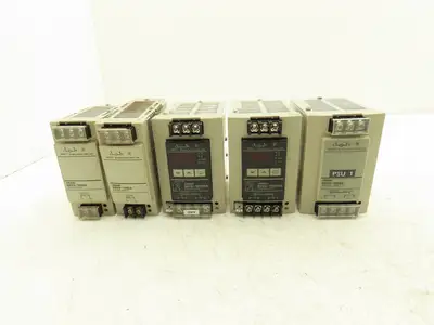 Omron S8VS DIN Rail Power Supply 24VDC 7.5A 5A Out 100-240VAC 1Ph In Lot of 5
