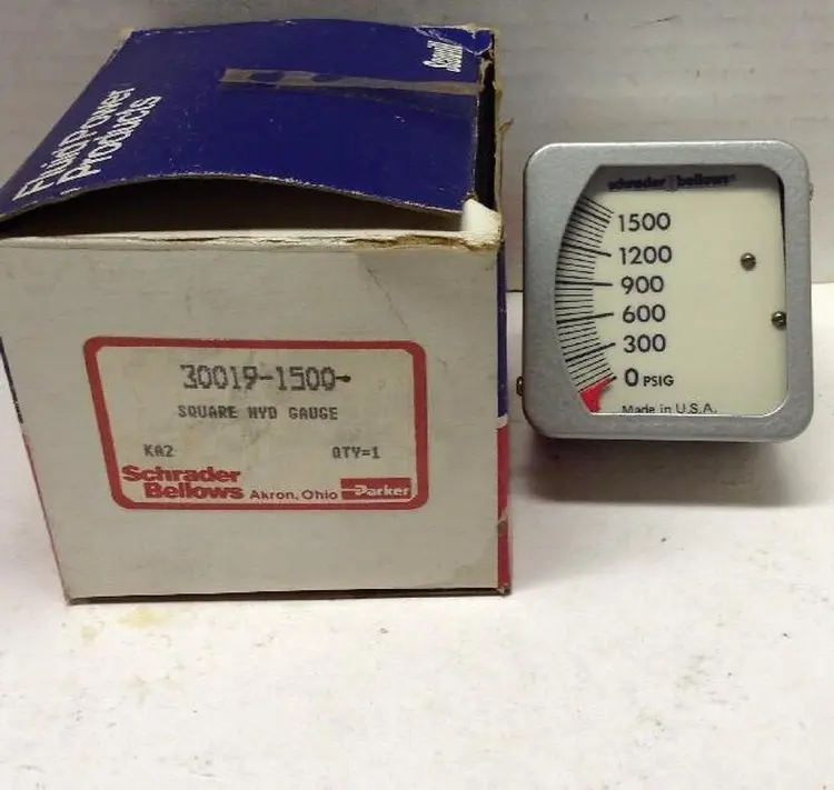 New | in-Stock SCHRADER BELLOWS 30019-1500 Universal Pressure Meters Ohio US | Surplus Asset Holdings #1234482